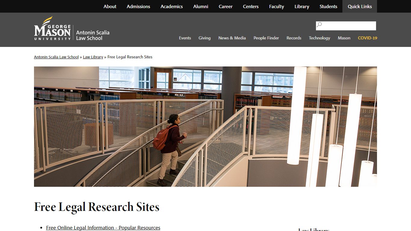 Free Legal Research Sites | Antonin Scalia Law School